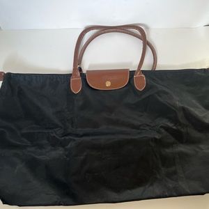 Longchamp made in France black large tote…